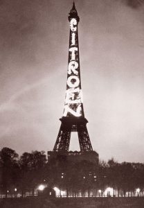 Citroën reclame op Eiffeltoren